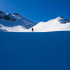 Sur le glacier Plat, sommet en vue