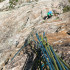 Dans le crux, beau mur léger dévers en 6a++