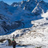 Au-dessus du Lautaret, montée au couloir Albert depuis le Rif Blanc