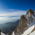 Branche de gauche vue depuis le sommet de la branche de droite / jonction avec le couloir NE