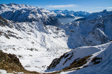 Petit tour au départ du col du Pouta, ici au sommet du couloir SE de la dent de Bédina