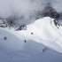 Bonne idée de mon acolyte que cette variante entre la vraie face nord et le couloir de la Balme