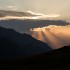 Début de l'éclipse derrière les nuages au col Agnle!