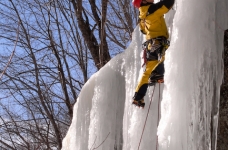 Cascade de glace à Rumney