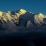 Couchez de soleil sur le Mont Blanc