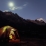 Levé de Lune, Camp de base du Diablo Mudo, cordillère Huayhuash, Pérou