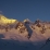 Le soleil se lève sur le cirque d'Arsine, massif des Ecrins