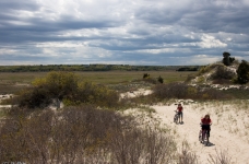 Le VTT dans les dunes c'est pas gagné !