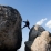 Toujours dans les blocs au sommet de Old Rag Mountain