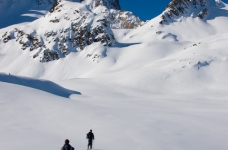 En direction de la crête de Baude au-dessus de Névache