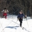 Ca démarre bien il y a assez de neige pour couper les lacets de la route de Fremezan au-dessus de Saint Colomban