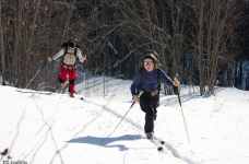 Ca démarre bien il y a assez de neige pour couper les lacets de la route de Fremezan au-dessus de Saint Colomban