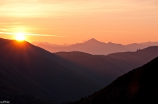 Premiers rayons en montant à l'Etendard