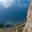 Un cordée se prépare sous fond d'Aiguilles de Cham' et Grandes Jo'