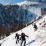 Sur le sentier d'été en face sud de Roche Charnière