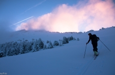 Feu sur la crête de Chamechaude