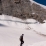 Partie glacière pour accéder à l'arête rocheuse