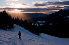 Couchez de soleil à Chamechaude