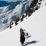 En montant à l'Aiguille d'Argentière, mode printemps de rigueur