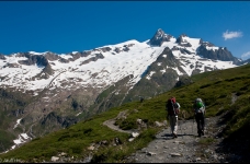 Montée au bivouac Estelette par le col de la Seigne