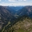 Vue vers le sud depuis l'aiguille Rouge au-dessus du col de l'Echelle