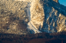 Couloir des Pucelles depuis la maison