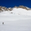 Au dessus du refuge on vise le col de Roche Trouée