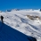 La montée passe tout en peaux en rive droite jusqu'au pied des grand couloirs