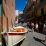 A Manarola le port est tellement petit qu'ils mettent les bateaux dans les rues...