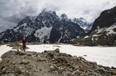 Montée au ref. du glacier Blanc