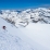 Bonne neige froide sur la pyramide sommitale